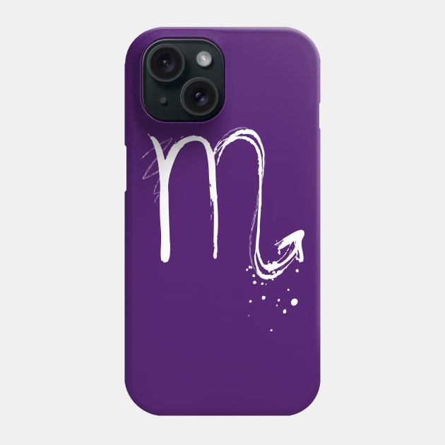 Scorpio Zodiac Sign Phone Case by Blind Man Studio