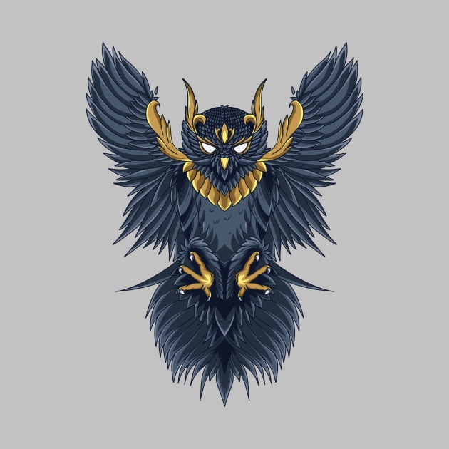 Amazing Owl Illustration by godansz