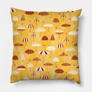 Yellow April Showers Pillow