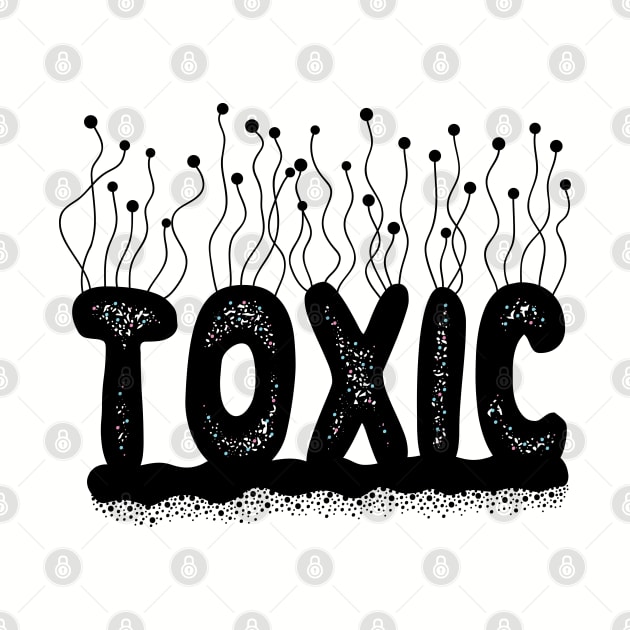 Toxic Cute Typography Design by azziella