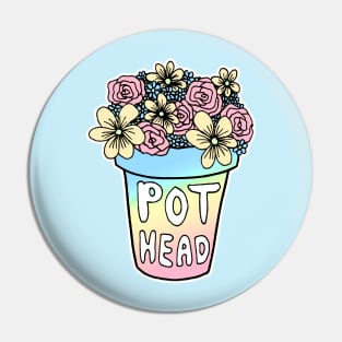 Pot Head Plant Pot Pin