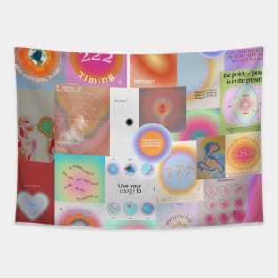 aura energy and attraction collage Tapestry