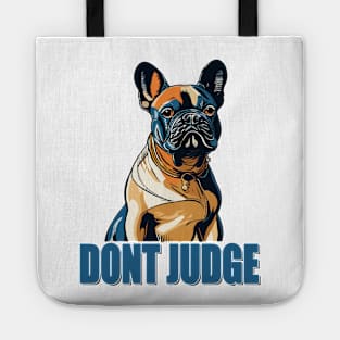 Don't judge cute cat Tote