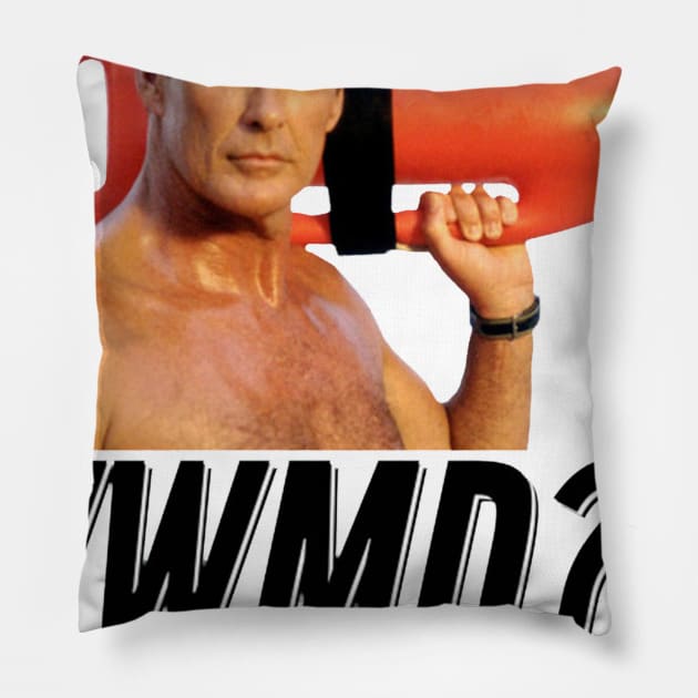 David Hasselhof Pillow by duniakubaby