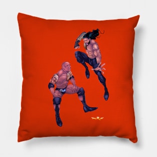 Wrestling Dream Match art the rock Pillow