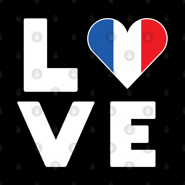 Ich liebe LOVE Frankreich Flagge Fahne Herz - Frankreich ...