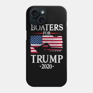 Boaters For Trump 2020 American Flag Graphic Art Phone Case
