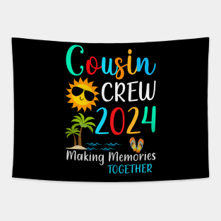 Cousin crew 2024 Summer Vacation Beach Family Trips Matching Tapestry