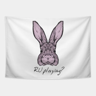 Rabbits RU Playing 2 Tapestry