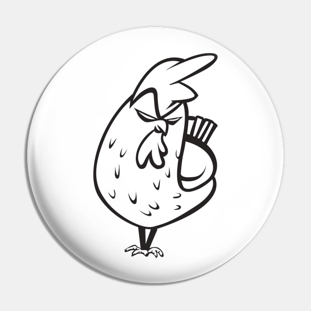 Angry Chicken Pin by Whatastory