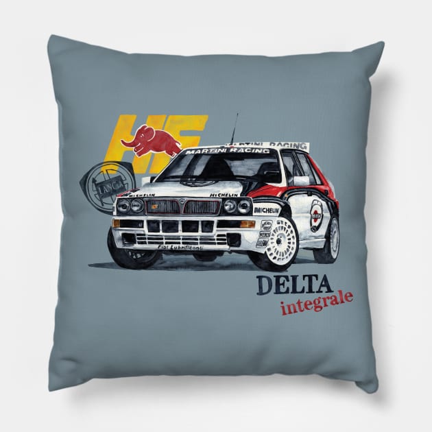 Lancia delta integrale Pillow by dareba