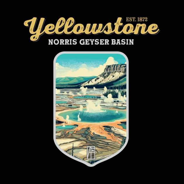 USA - NATIONAL PARK - YELLOWSTONE - Norris Geyser Basin - 7 by ArtProjectShop