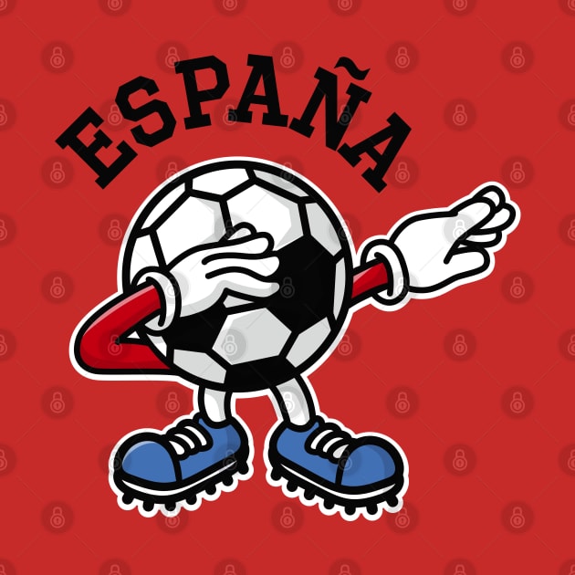 Espana Spain dab dabbing soccer football by LaundryFactory