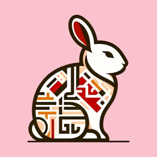 Rabbit Tribal Art T-Shirt