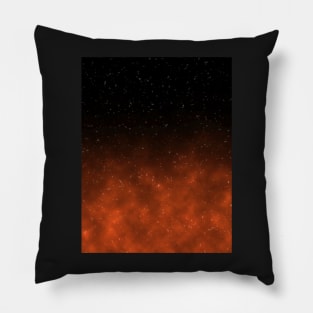 Orange Galaxy Pillow