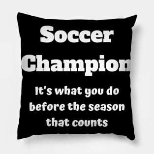 Soccer Preseason Preparing Pillow