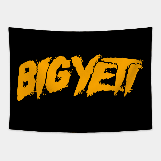 Yellow Big Yeti Tapestry by temres