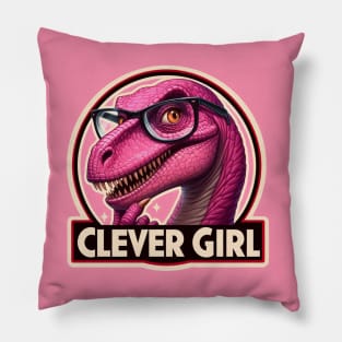 Clever Girl Logo Pillow