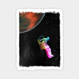 Colourful Astronaut in Space Magnet