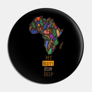 Black history month heritage design Pin