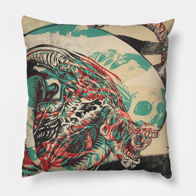 Alien Pillow by Travis Knight