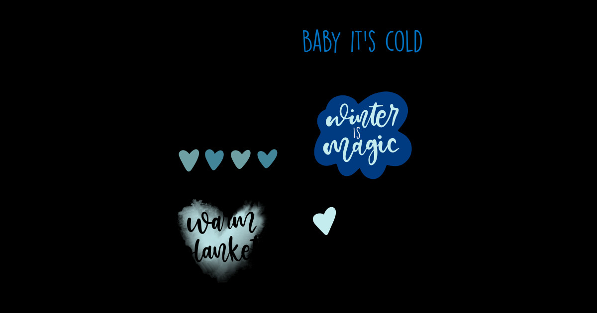 Winter/Cold Aesthetics Sticker Pack - Aesthetic - Sticker | TeePublic