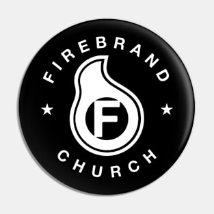 Firebrand White Sticker Design Pin