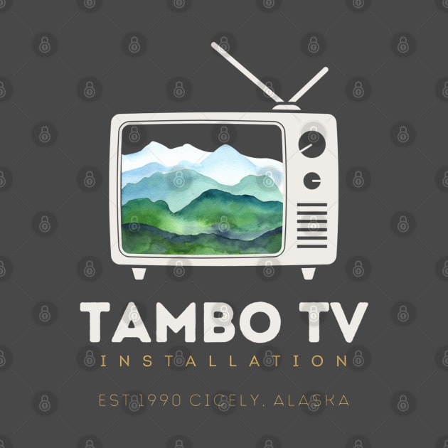 Northern Exposure Tambo TV Installation Shelly Tambo Cicely Alaska Moose Light by SonnyBoyDesigns