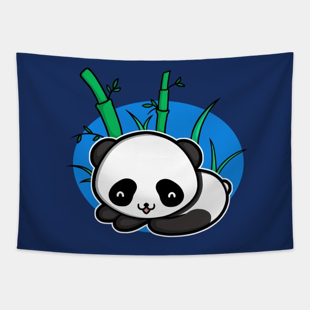 Cute Panda Tapestry by perdita00