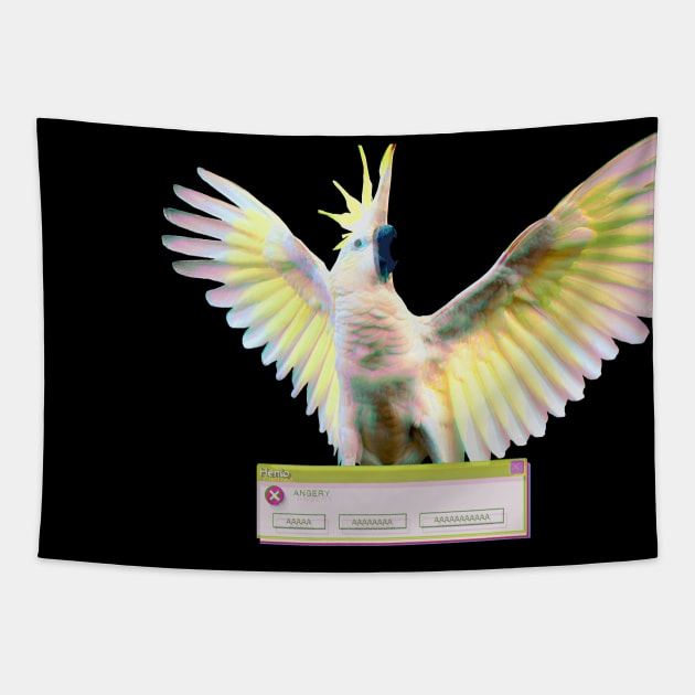 A E S T H E T I C  SCREM - cockatoo Tapestry by FandomizedRose