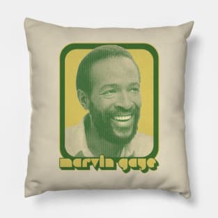Marvin Gaye / 70s Retro Style Original Design Pillow