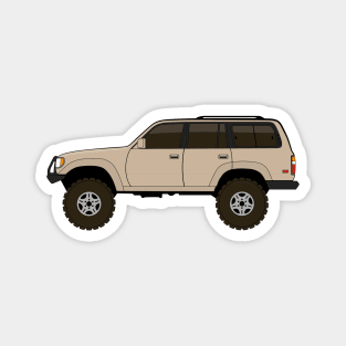 fj80 Land Cruiser tan Magnet