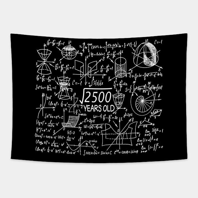 50 birthday math teacher Tapestry by HBfunshirts