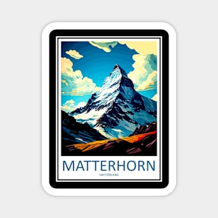 Matterhorn Mountain Switzerland Travel and Tourism Advertising Print Magnet