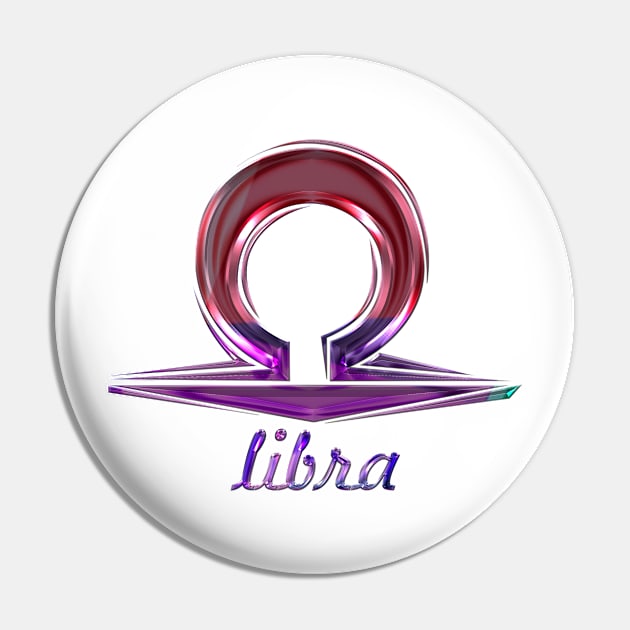 Zodiac Libra - Color full design Pin by INDONESIA68