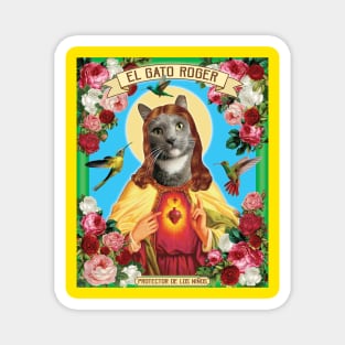 San Roger El Gato - Mexican Saint Cat Magnet