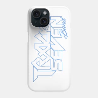 Track Seven Band Light Blue Logo Phone Case