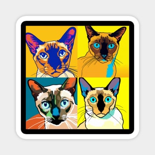Tonkinese Pop Art - Cat Lover Gift Magnet