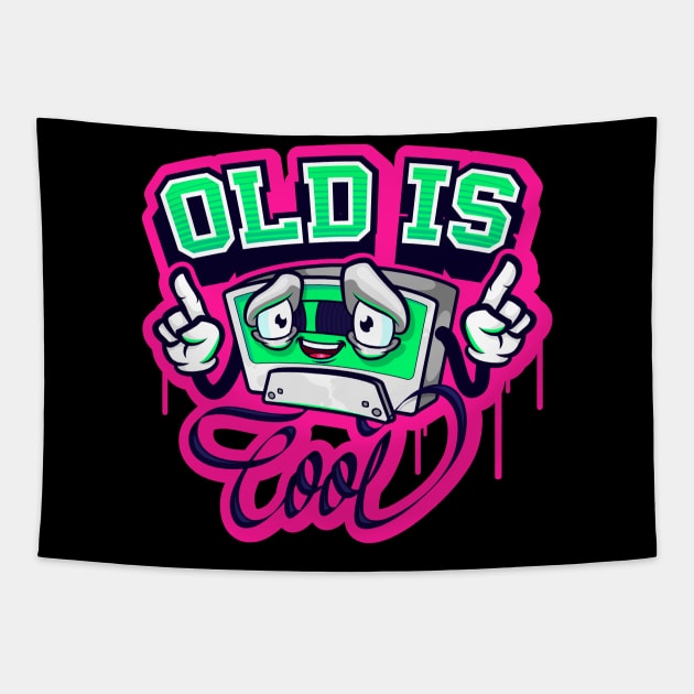 OLD IS COOL Tapestry by betoguere