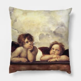 RENAISSANCE ANGELS Winged Cherubs by Raphael Pillow