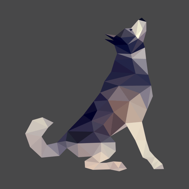 Husky Dog Illustration by yulia-rb