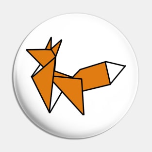 Origami Fox Pin