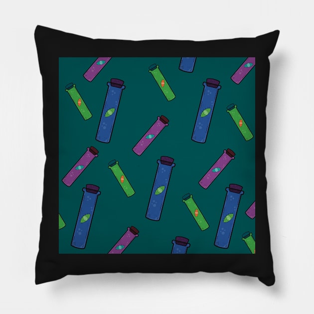 Elixir Vial Mania Pillow by Fuineryn