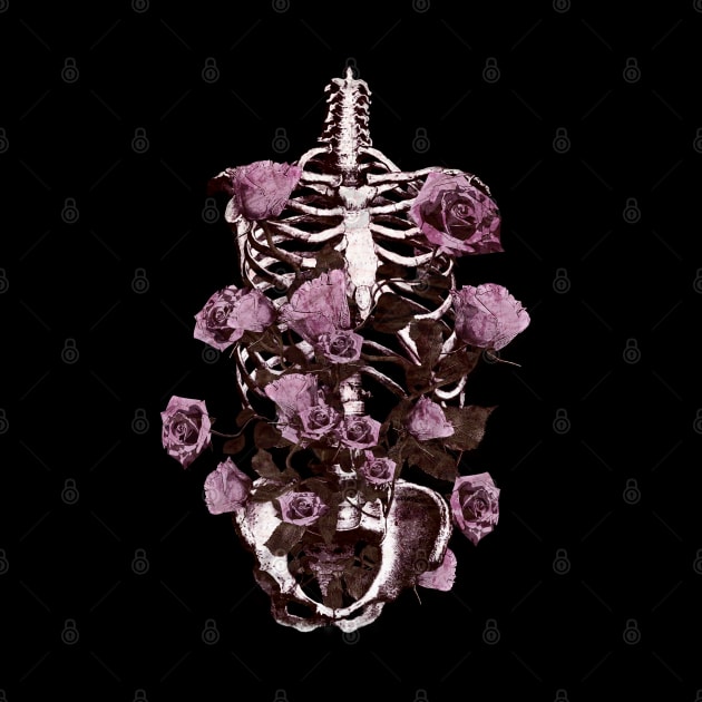 Rib Cage Floral 12 by Collagedream