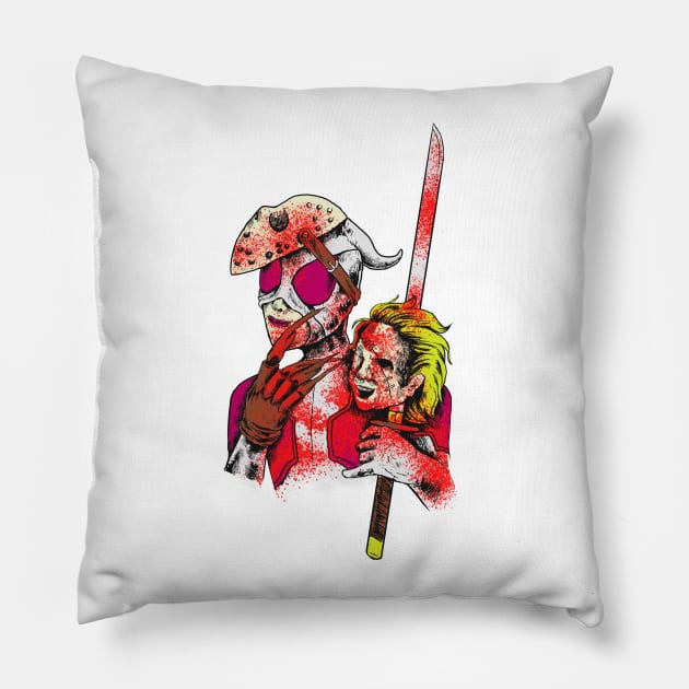 Gwenpool The Queen of Horror Pillow by Heroart