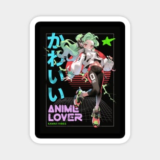 Dynamic Anime Vibes: A Journey of Color and Emotion Magnet