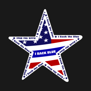 i back the blue , US T-Shirt