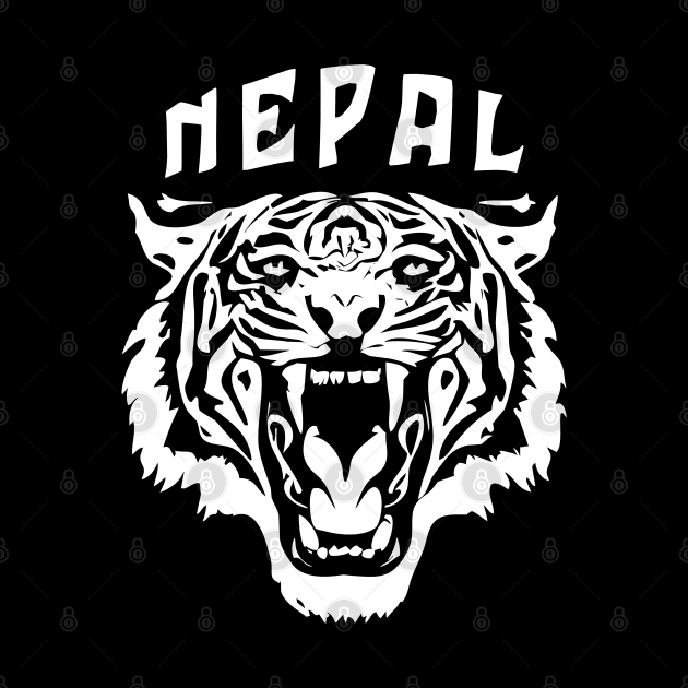 Roaring Tiger Face | Nepal by TMBTM