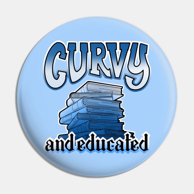 Curvy and educated, stack of blue books Pin by weilertsen