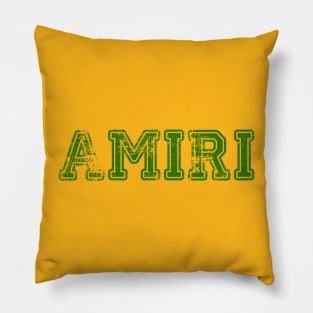 Amiri Vintage Logo Text Pillow